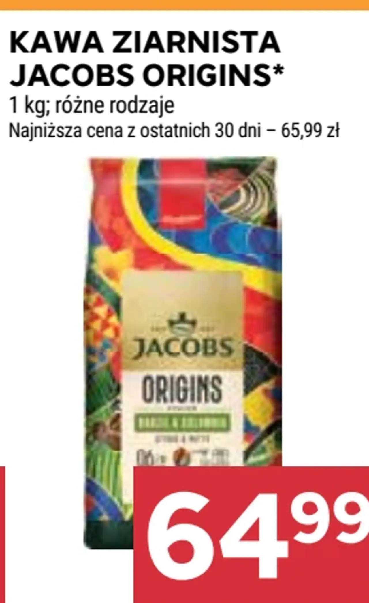Kawa ziarnista Jacobs Origins