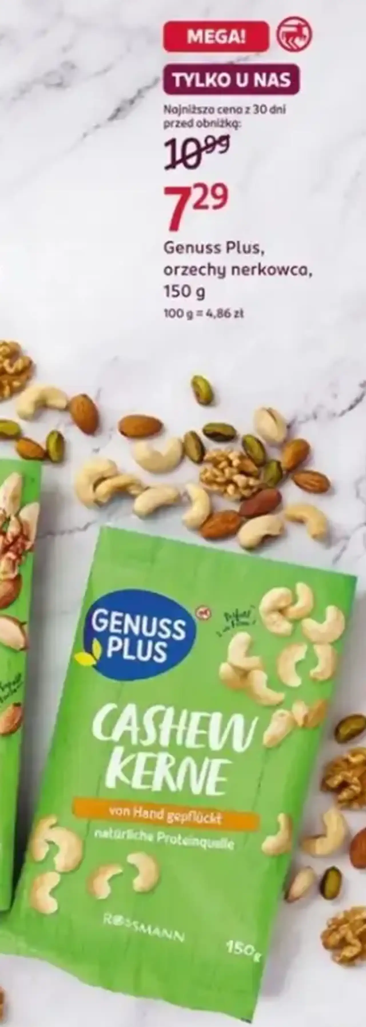 Genuss Plus, orzechy nerkowca, 150 g
