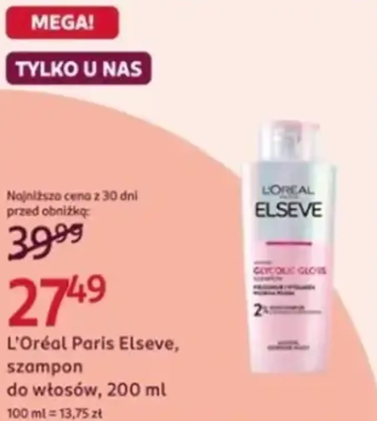 L'Oréal Paris Elseve, szampon do włosów, 200 ml