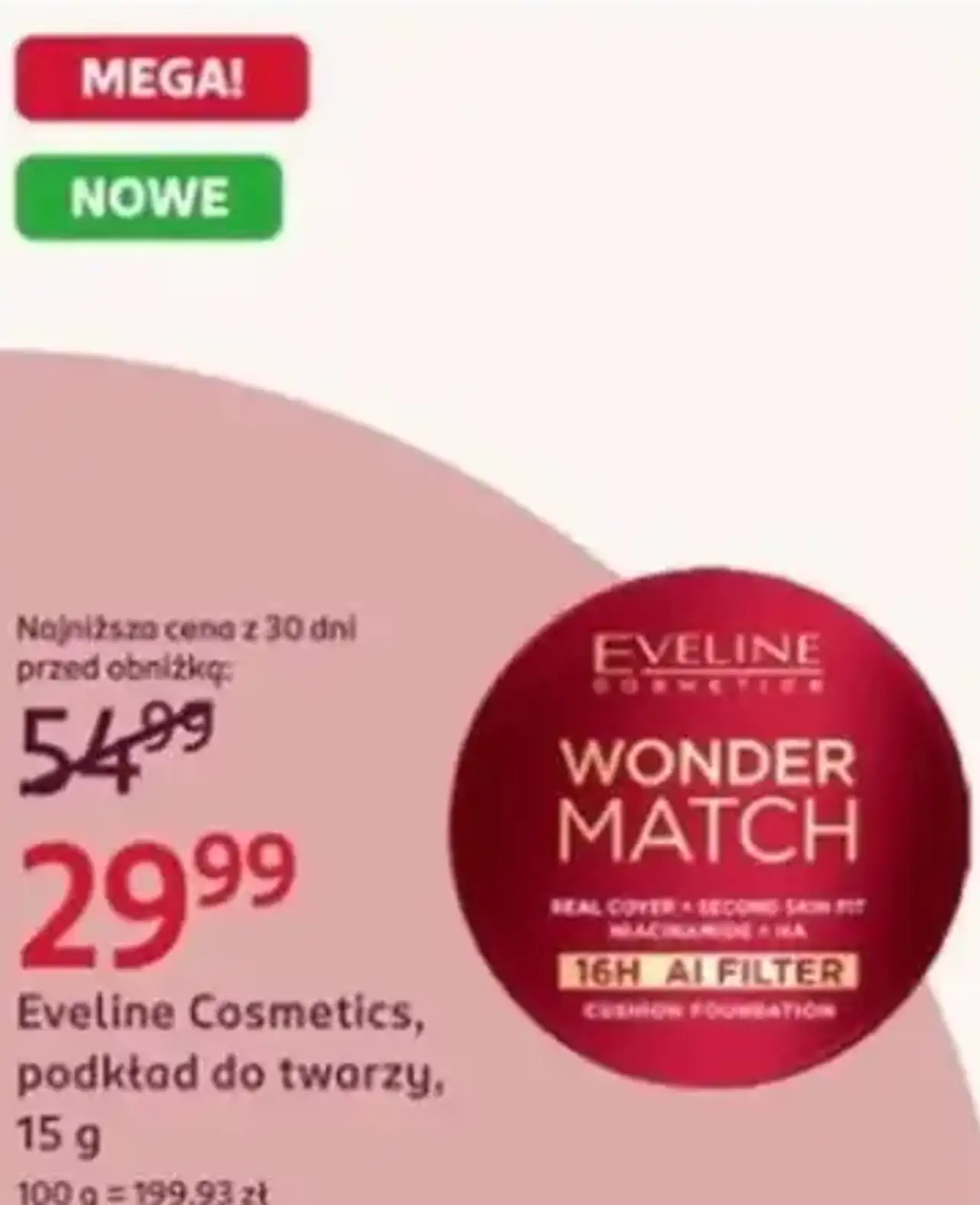 Eveline Cosmetics, podkład do twarzy, 15 g