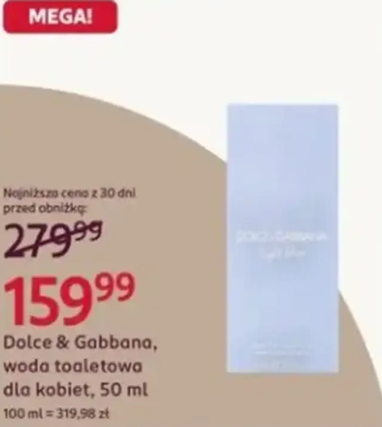 Dolce & Gabbana, woda toaletowa dla kobiet, 50 ml