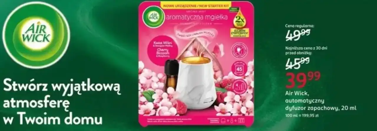 Air Wick, automatyczny dyfuzor zapachowy, 20 ml