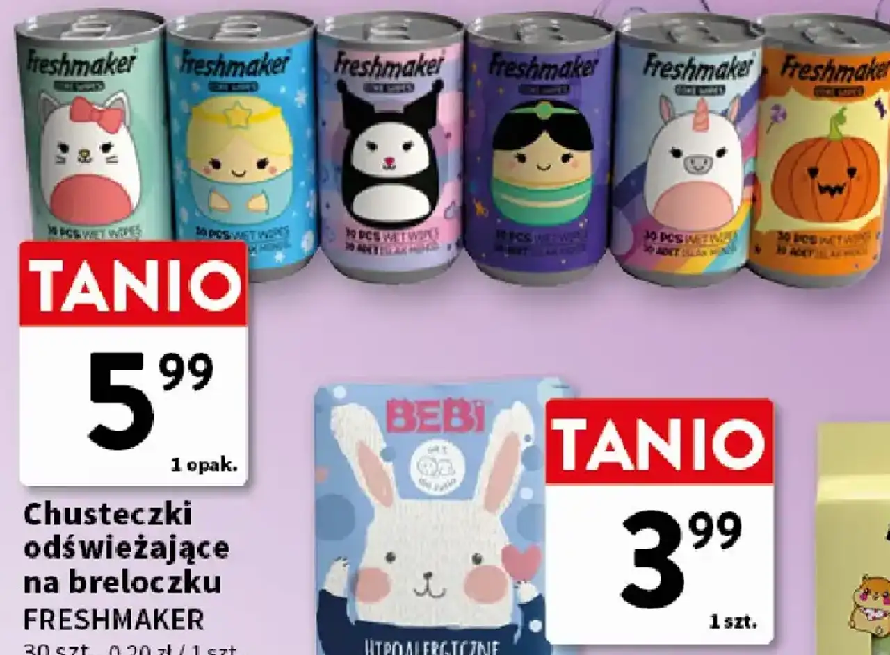 Chusteczki odświeżające na breloczku FRESHMAKER