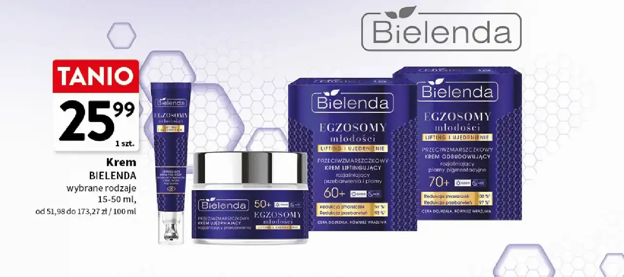 Krem do twarzy BIELENDA Egzosomy młodości wybrane rodzaje