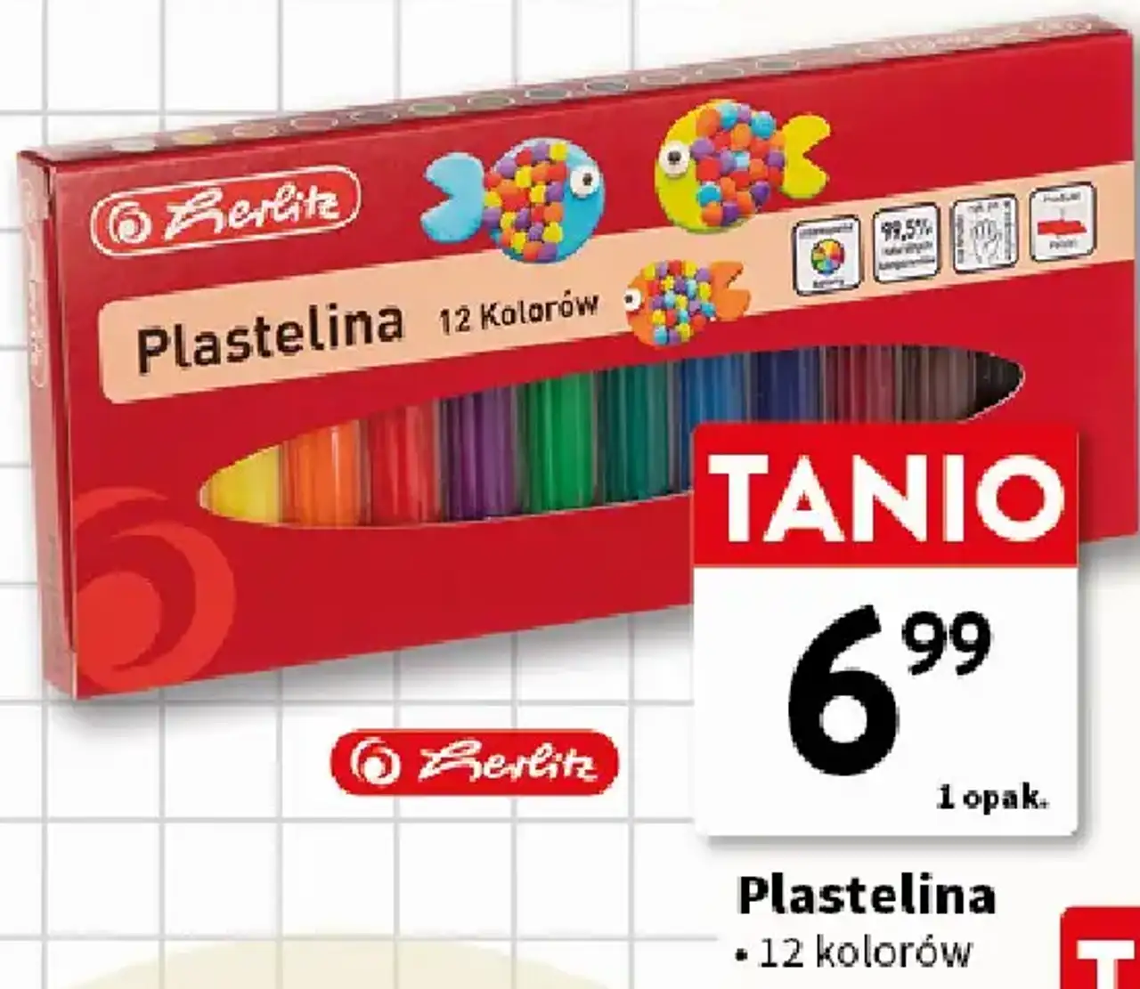 Plastelina Herlitz 12 kolorów