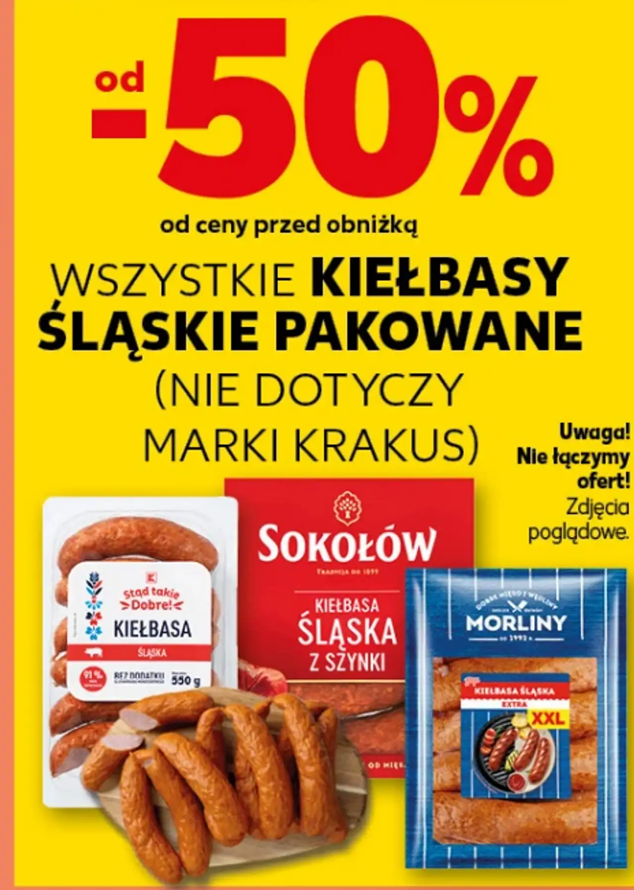 Kiełbasy śląskie pakowane (nie dotyczy marki Krakus)