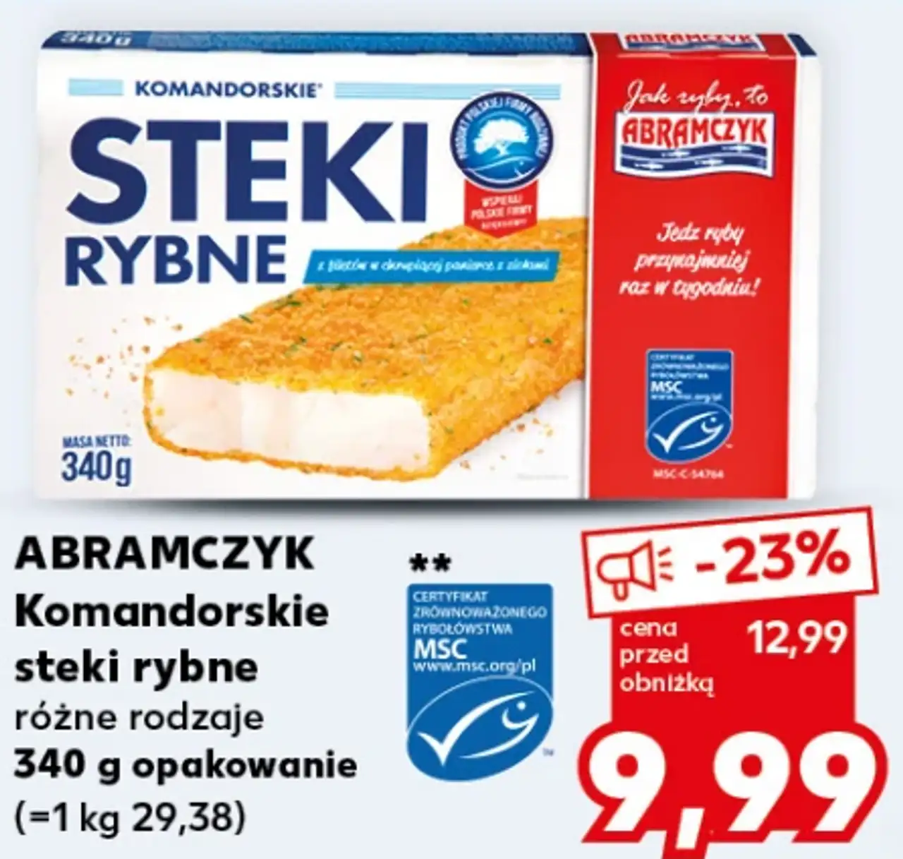 ABRAMCZYK Komandorskie steki rybne różne rodzaje