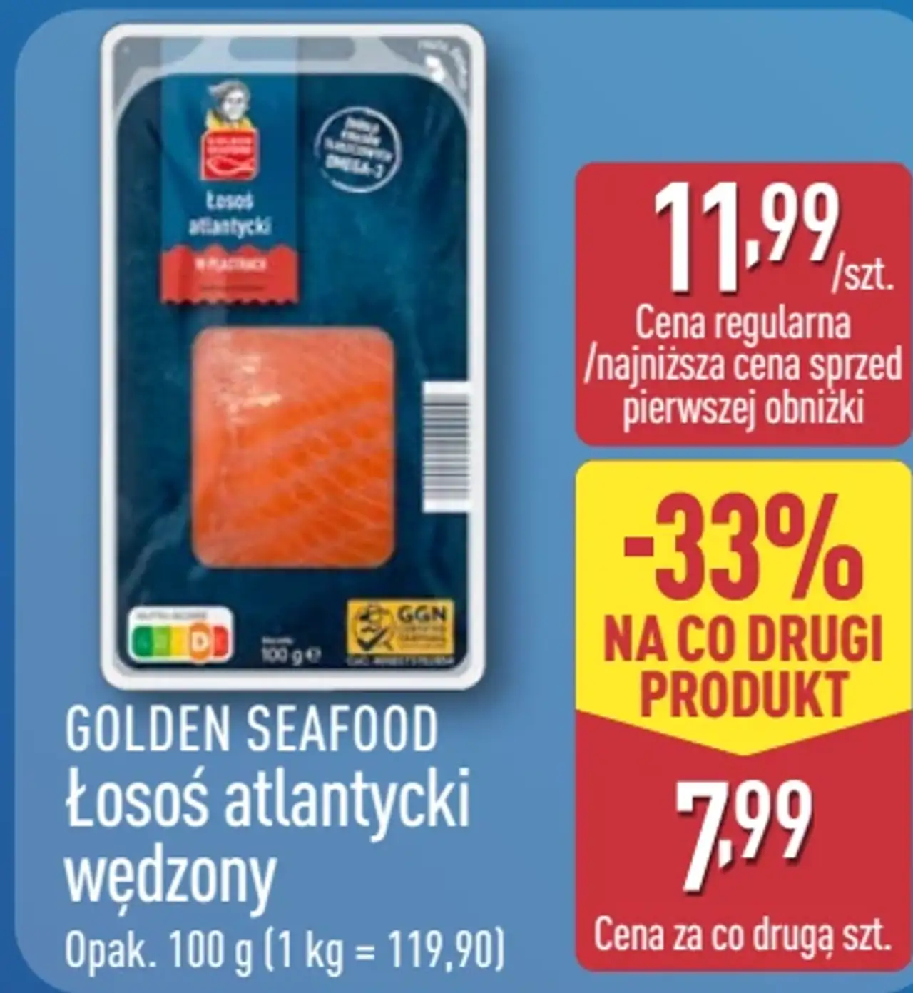 Golden Seafood Łosoś atlantycki wędzony