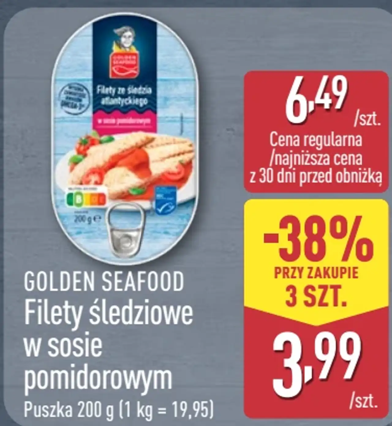 Golden Seafood Filety śledziowe w sosie pomidorowym
