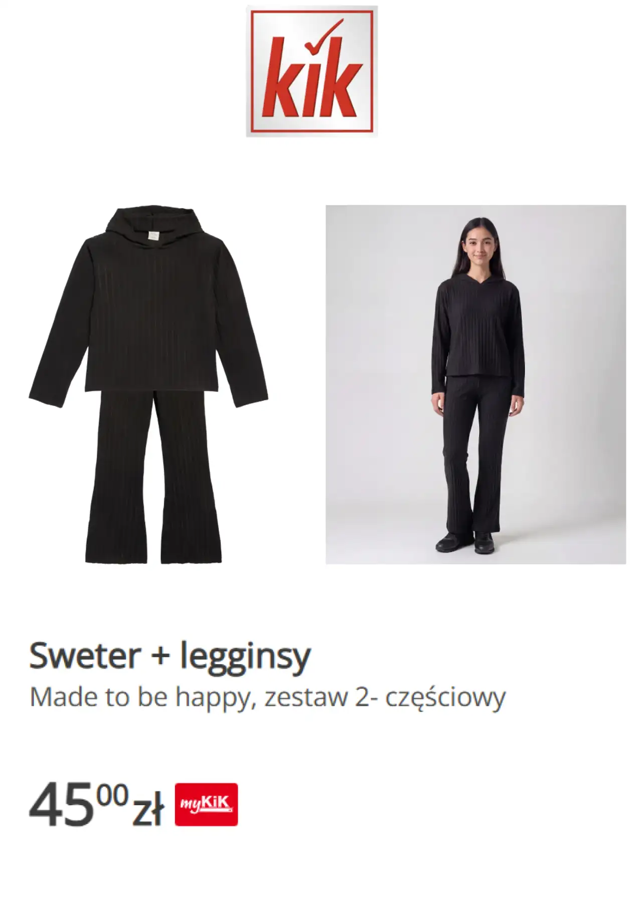 Sweter + legginsy Made to be happy, zestaw 2-częściowy