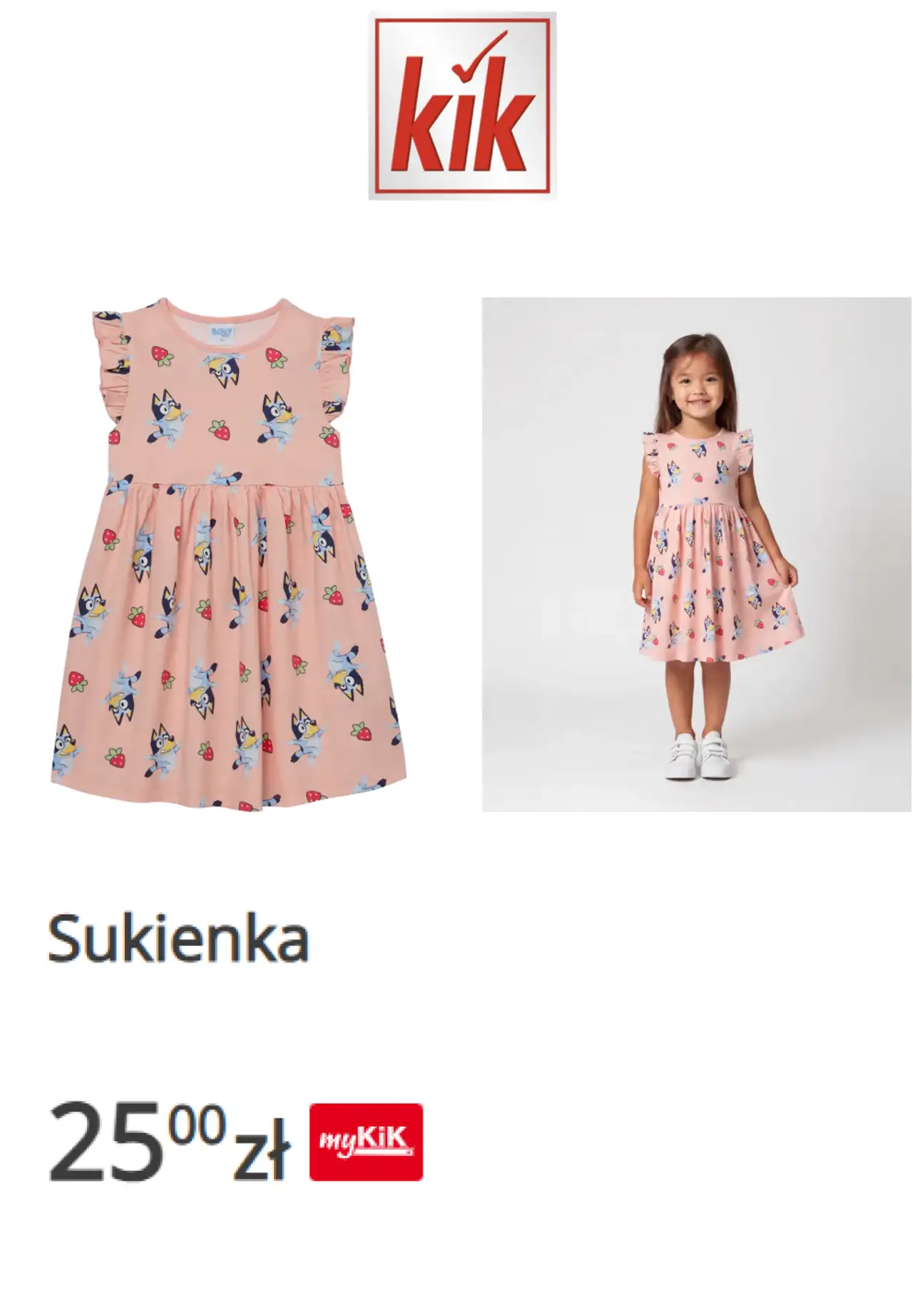 Sukienka dziewczęca Bluey