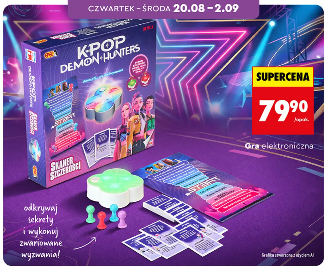 Gra elektroniczna K-Pop Demon Hunters Skaner szczerości Epee