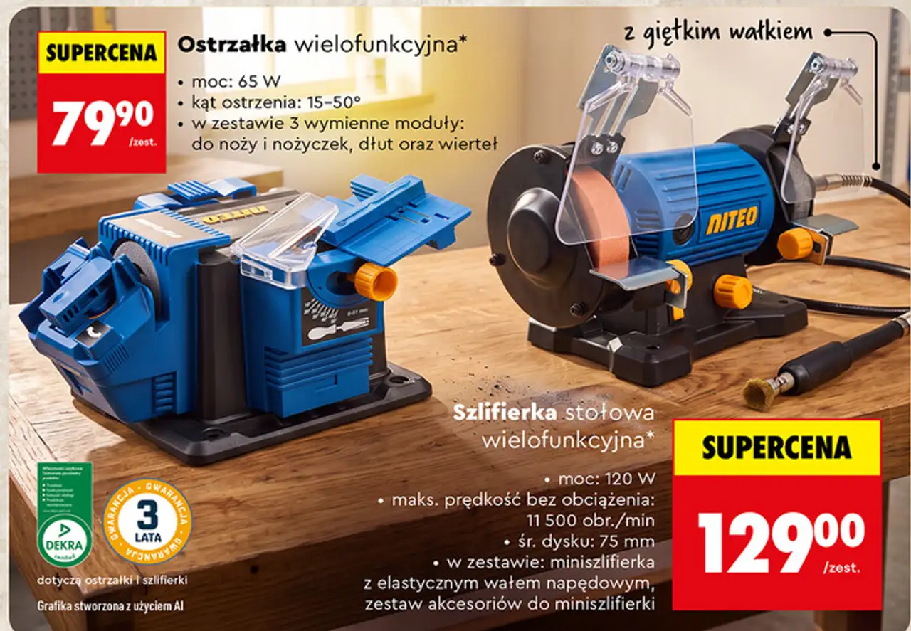 Ostrzałka wielofunkcyjna NITEO, Szlifierka stołowa wielofunkcyjna NITEO