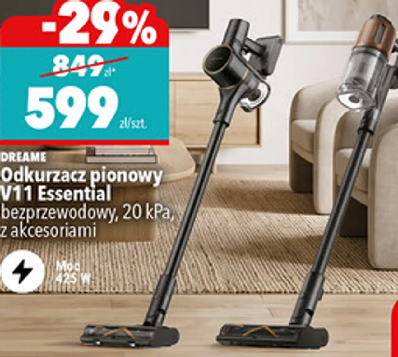 Odkurzacz pionowy Dreame V11 Essential bezprzewodowy