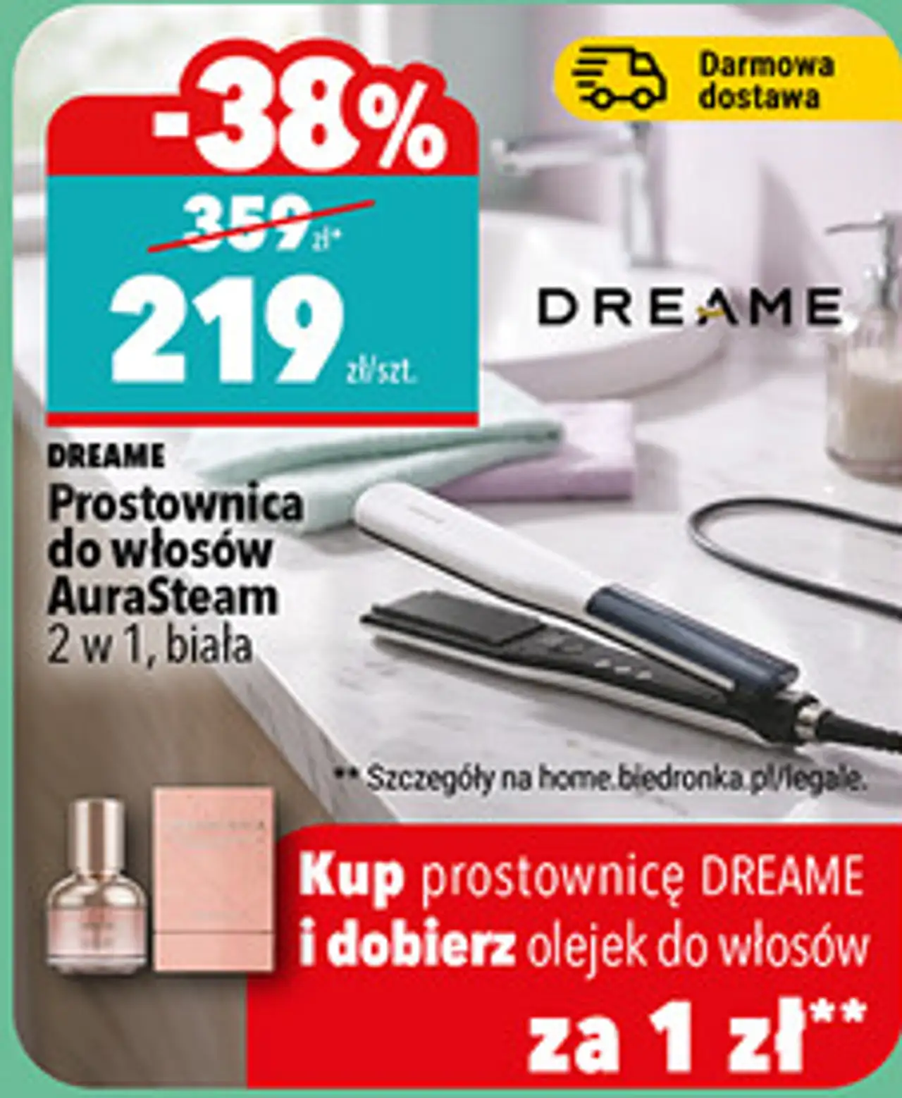 Prostownica do włosów Dreame AuraSteam