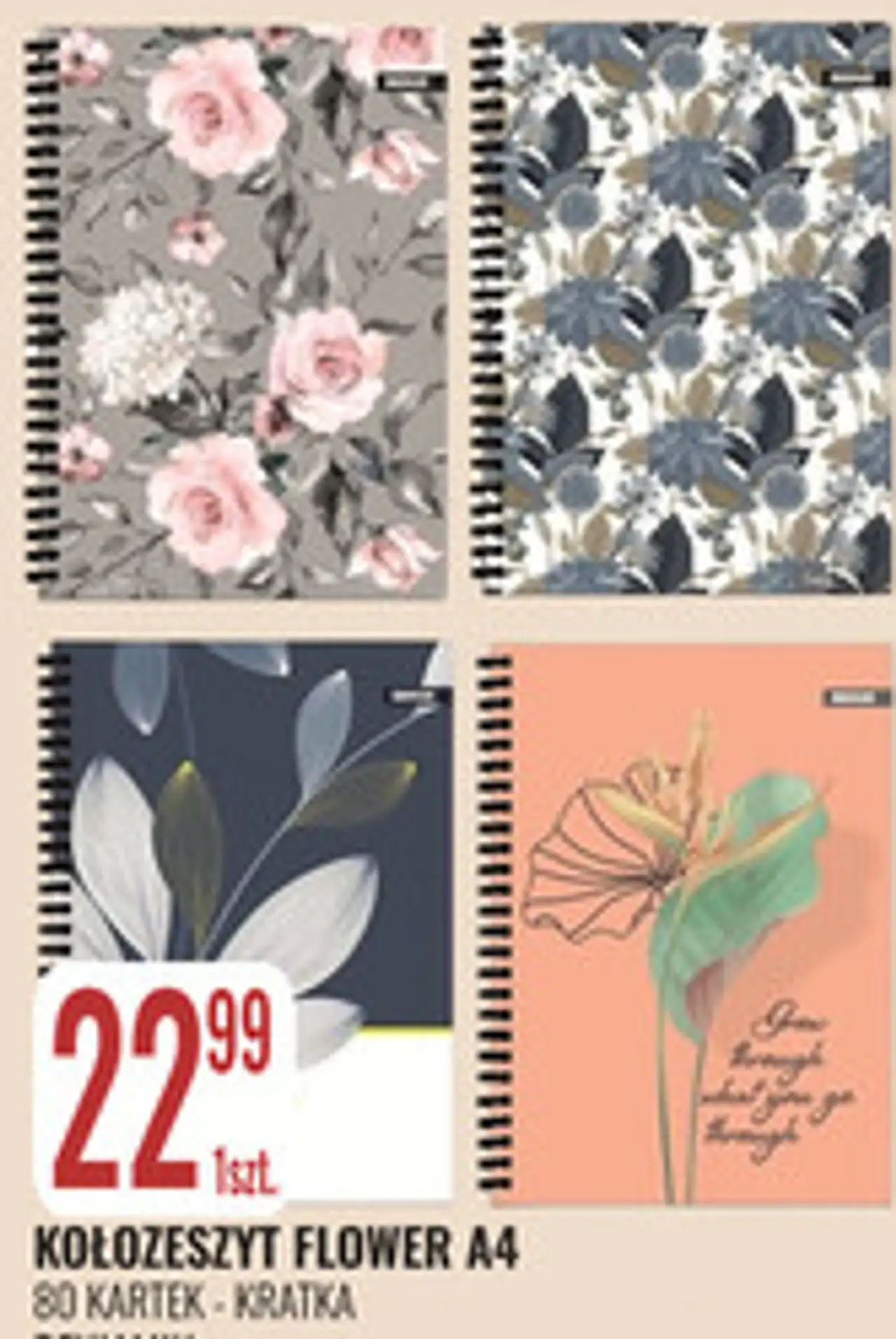 Kołozeszyt Flower A4 Beniamin