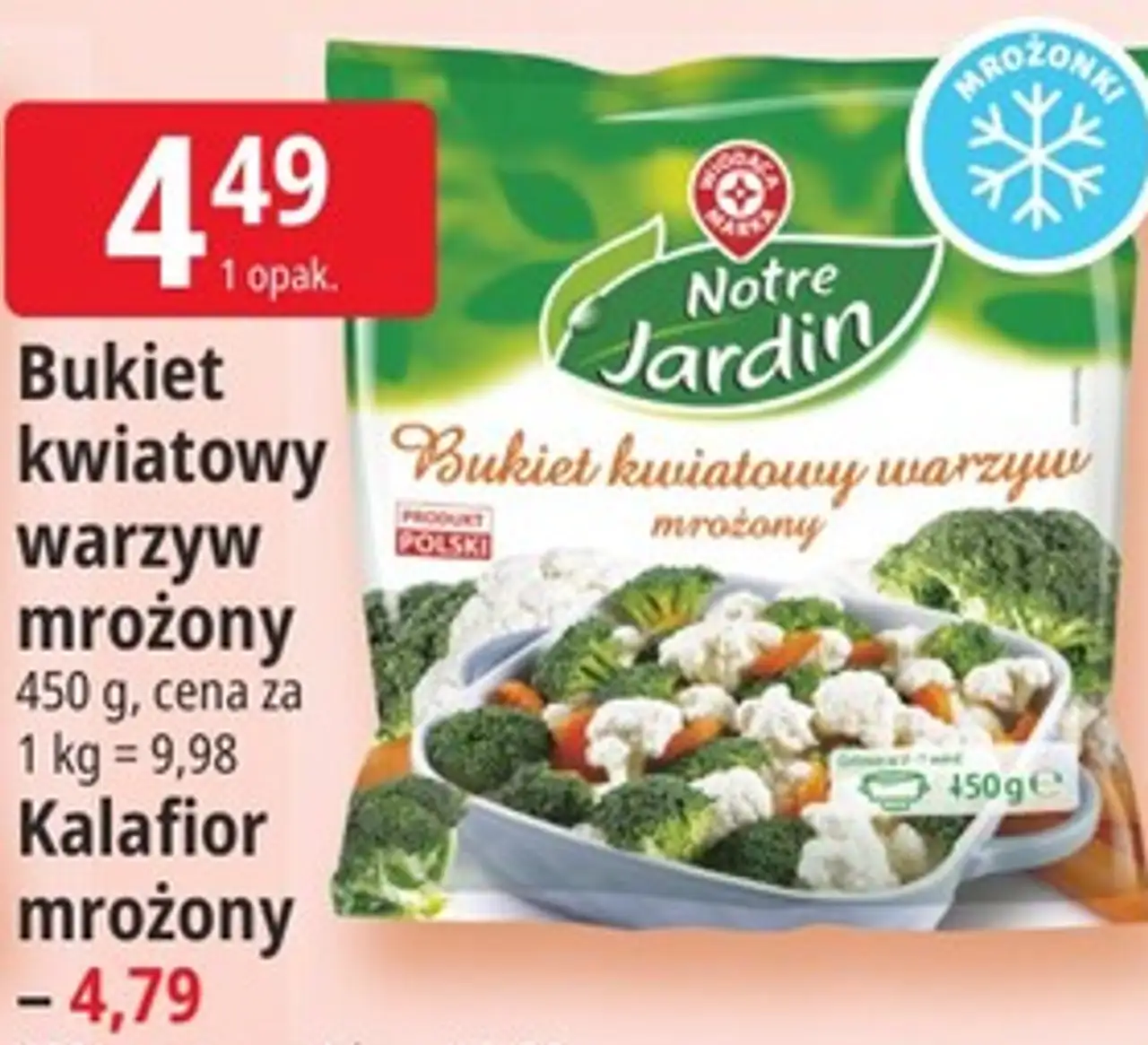 Notre Jardin Bukiet kwiatowy warzyw mrożony / Kalafior mrożony