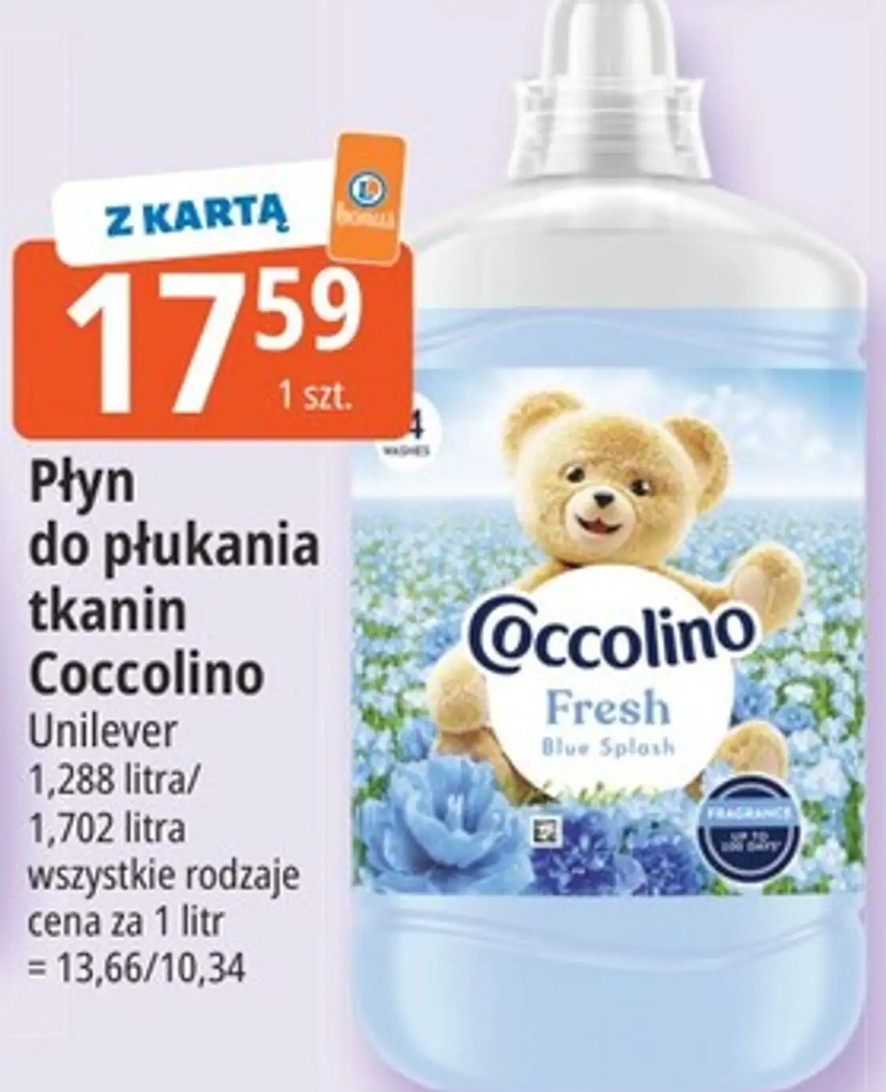 Płyn do płukania tkanin Coccolino