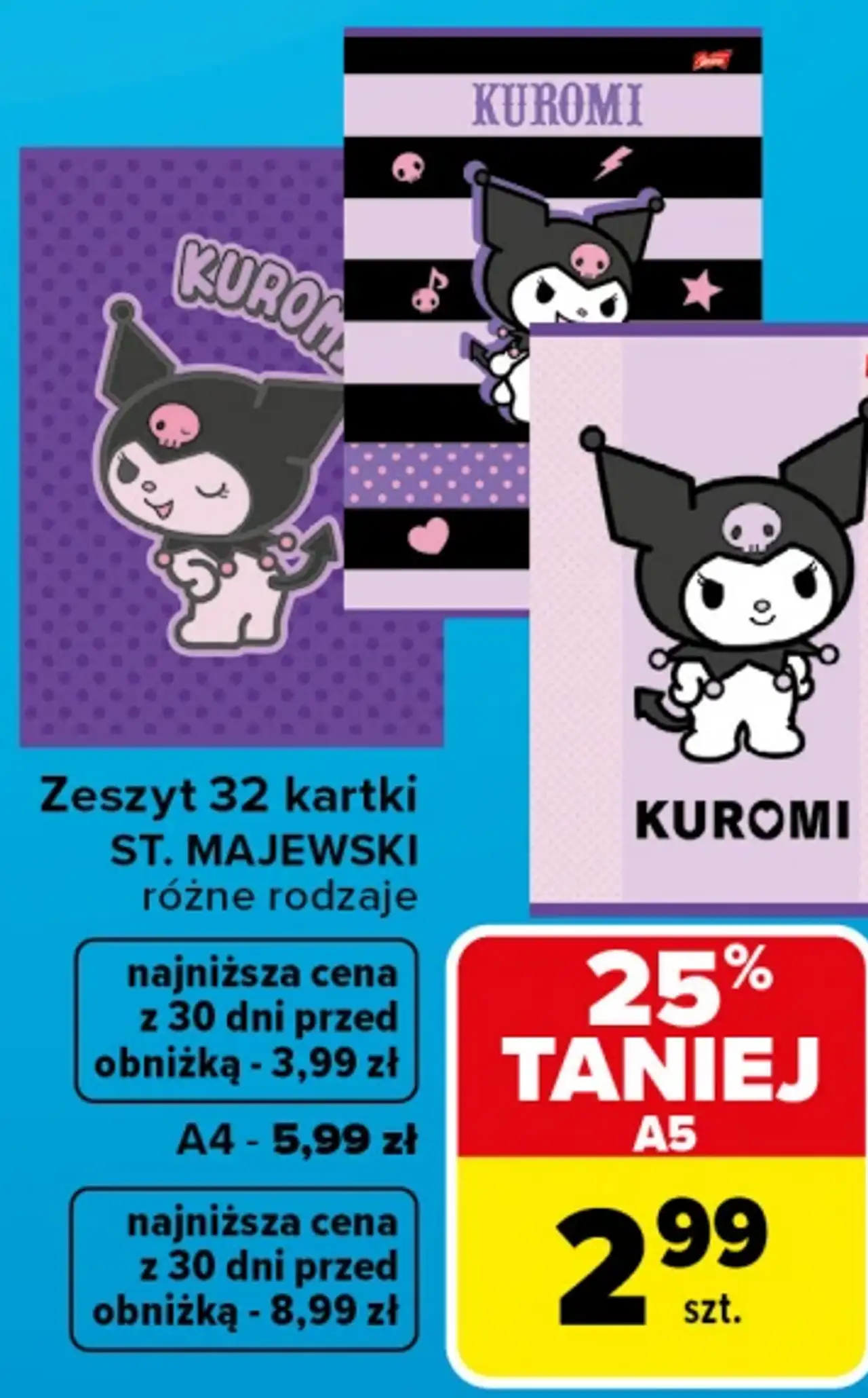 Zeszyt 32 kartki ST. MAJEWSKI Kuromi
