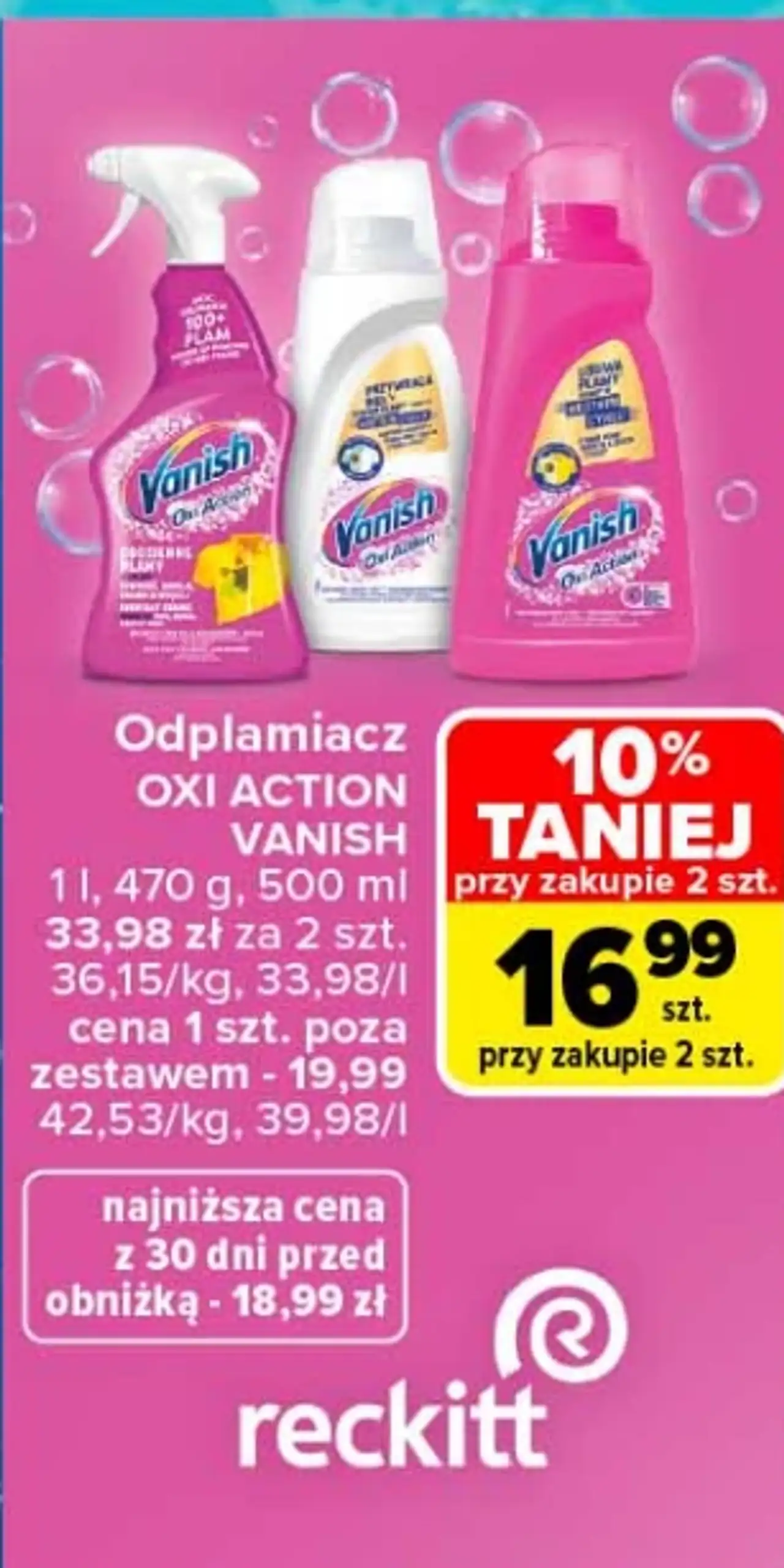 Odplamiacz OXI ACTION VANISH