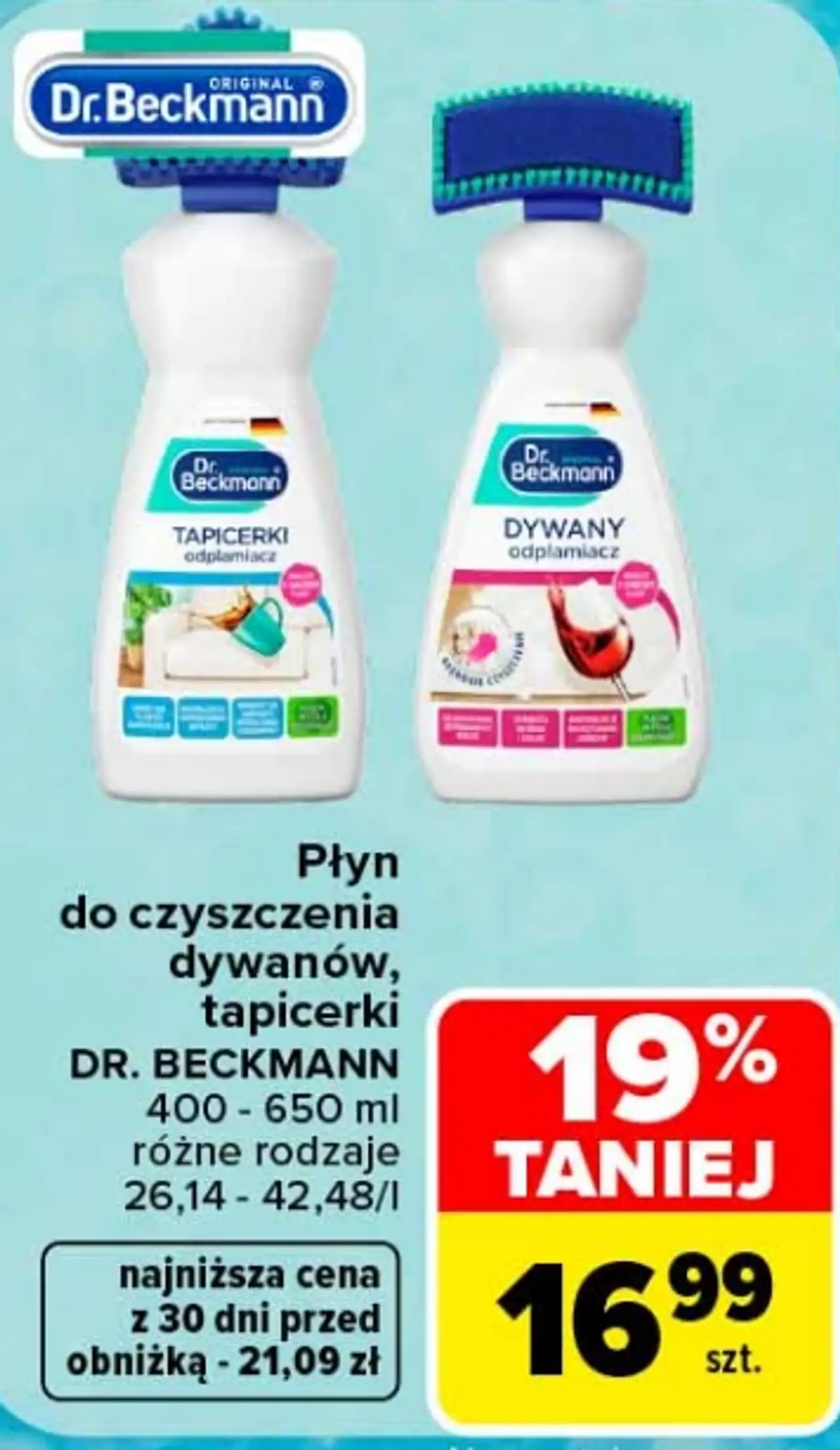 Płyn do czyszczenia dywanów, tapicerki Dr. Beckmann