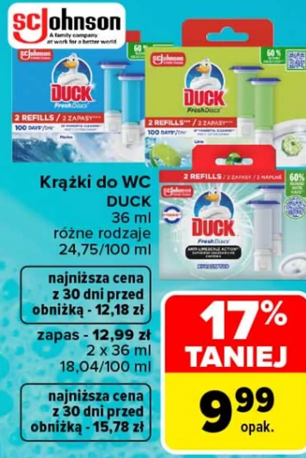 Krążki do WC Duck Fresh Discs