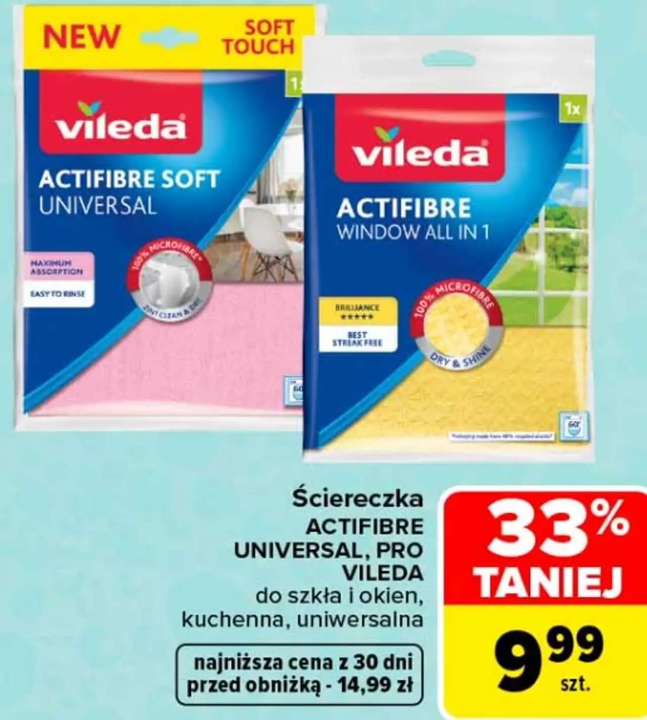 Ściereczka ACTIFIBRE UNIVERSAL, PRO VILEDA