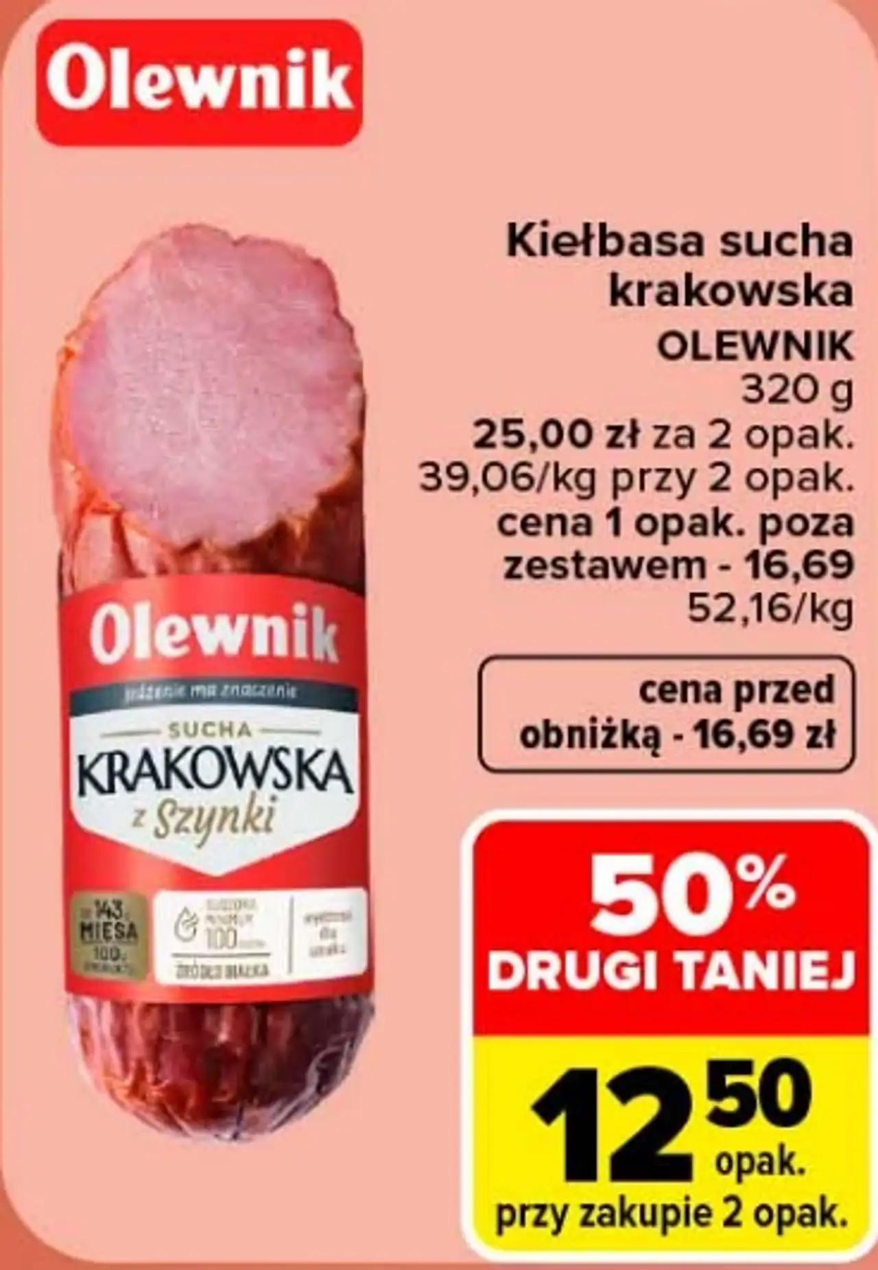 Olewnik Kiełbasa sucha krakowska