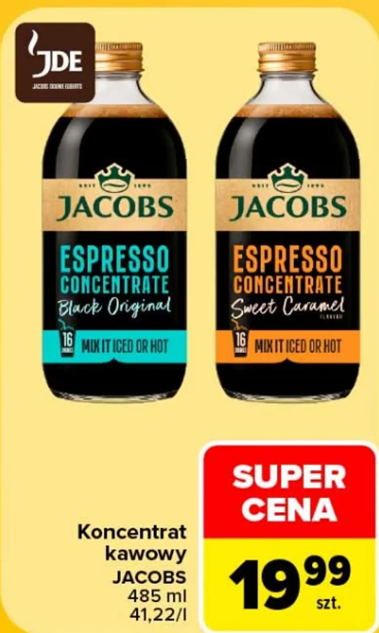 Koncentrat kawowy Jacobs Espresso Concentrate Black Original, Sweet Caramel