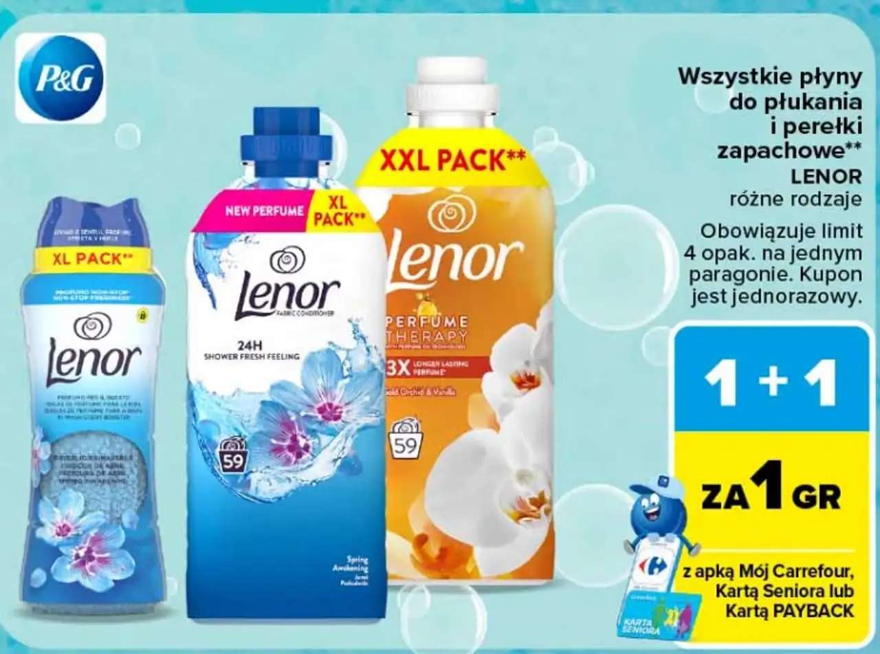 Wszystkie płyny do płukania i perełki zapachowe Lenor
