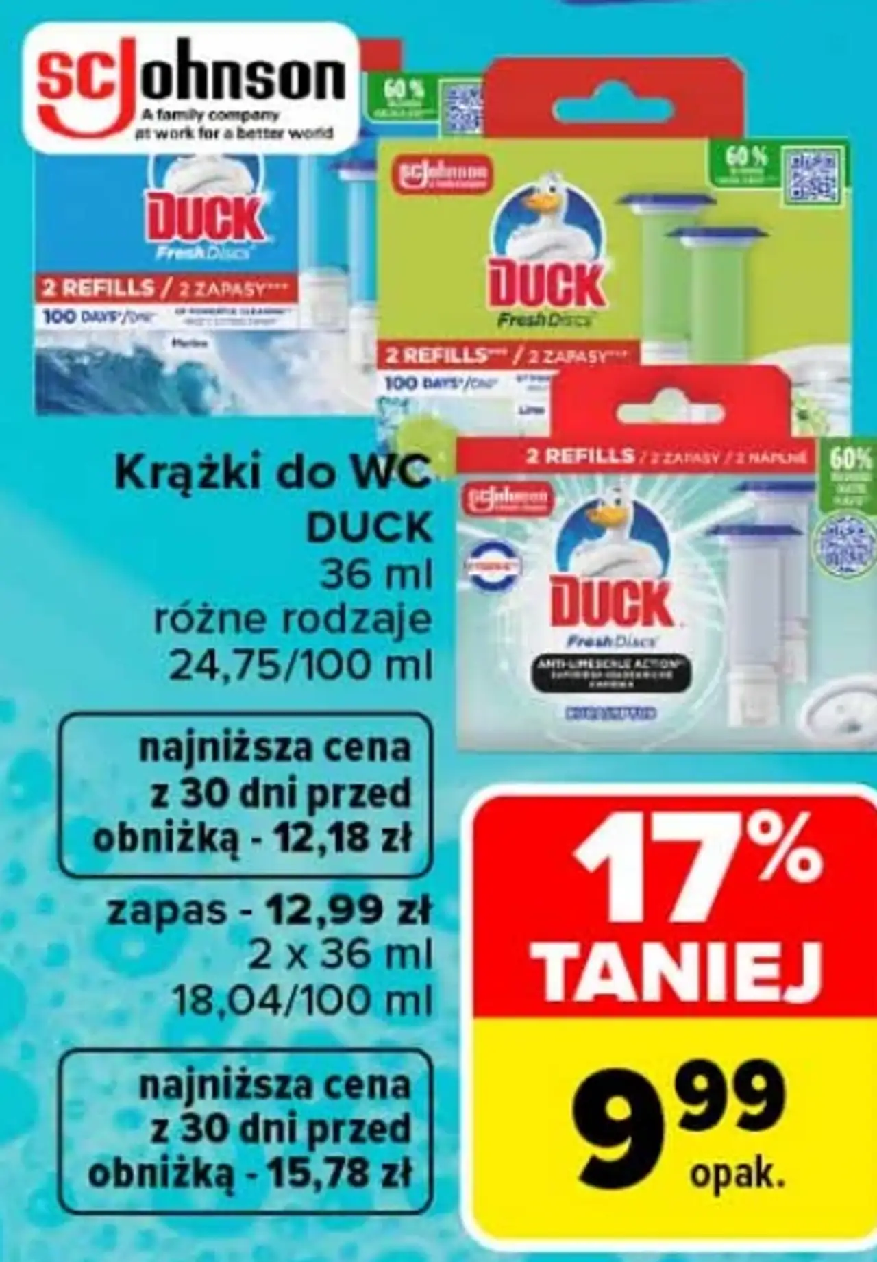 Krążki do WC Duck / zapas