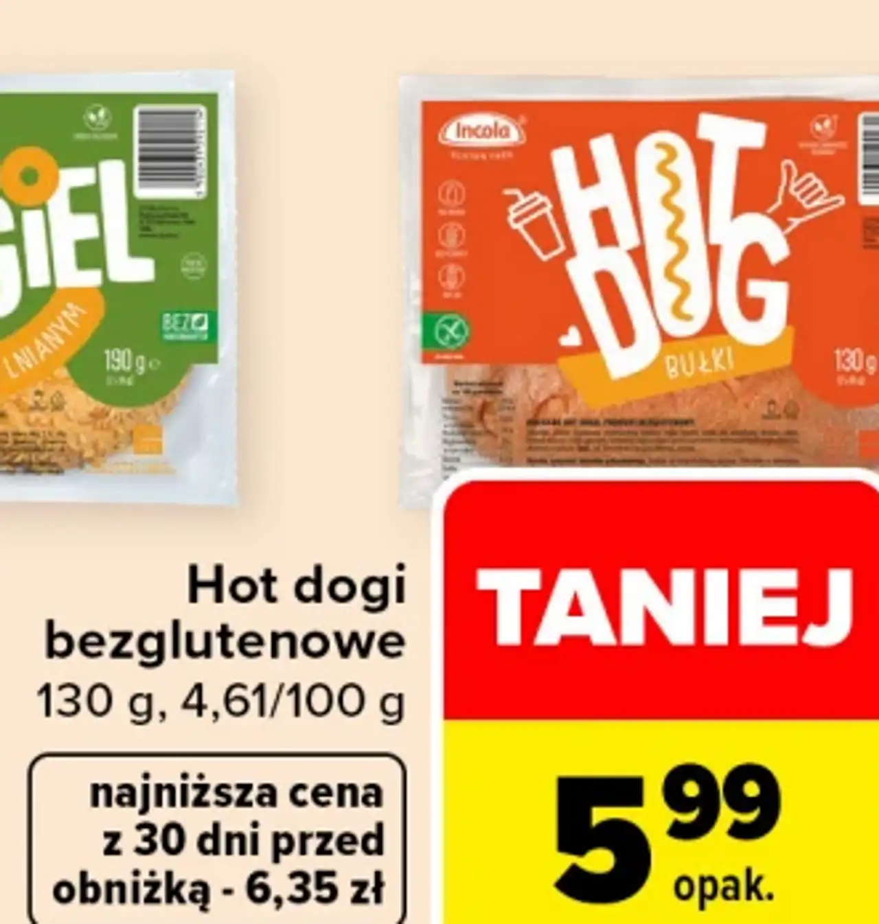 Hot dogi bezglutenowe Incola