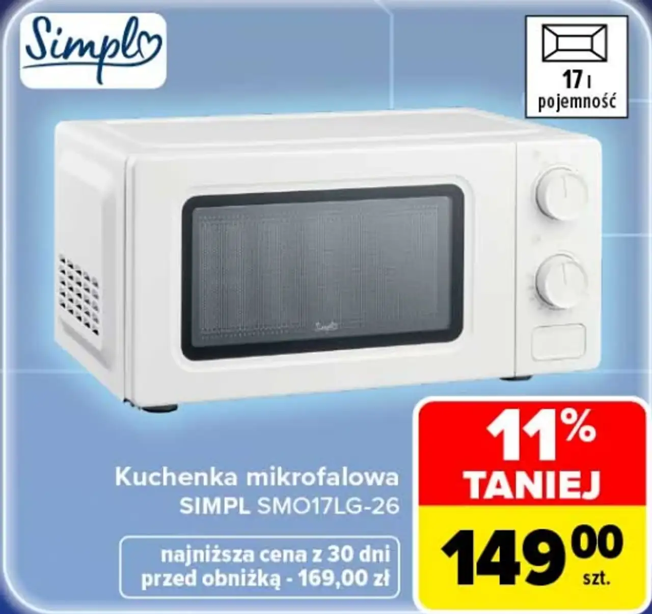 Kuchenka mikrofalowa SIMPL SMO17LG-26