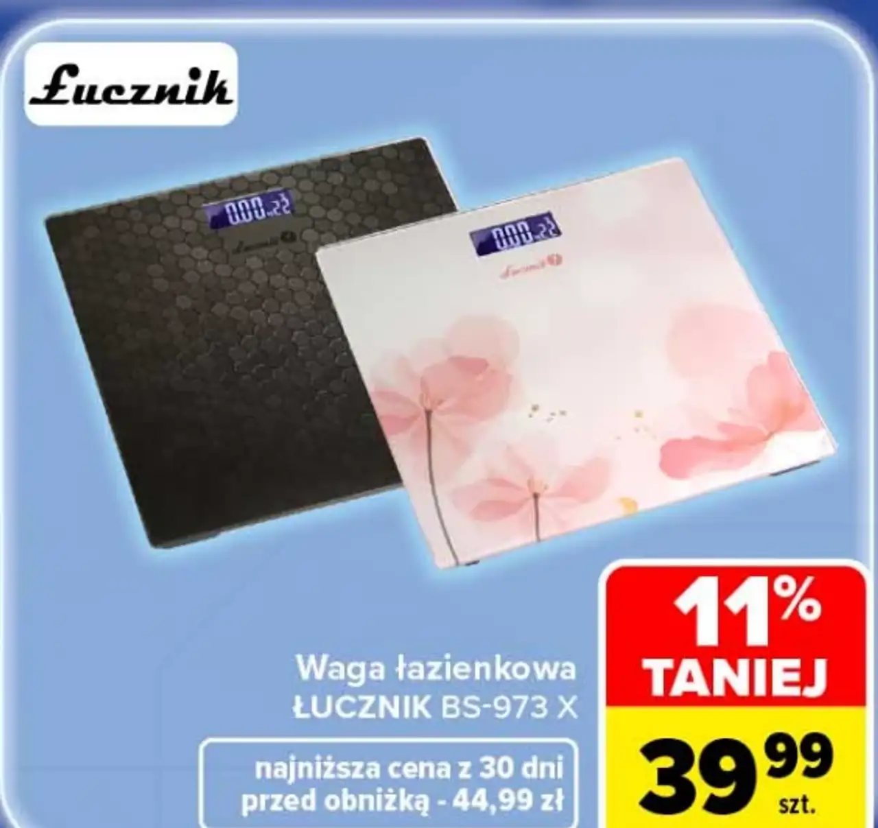 Waga łazienkowa ŁUCZNIK BS-973 X