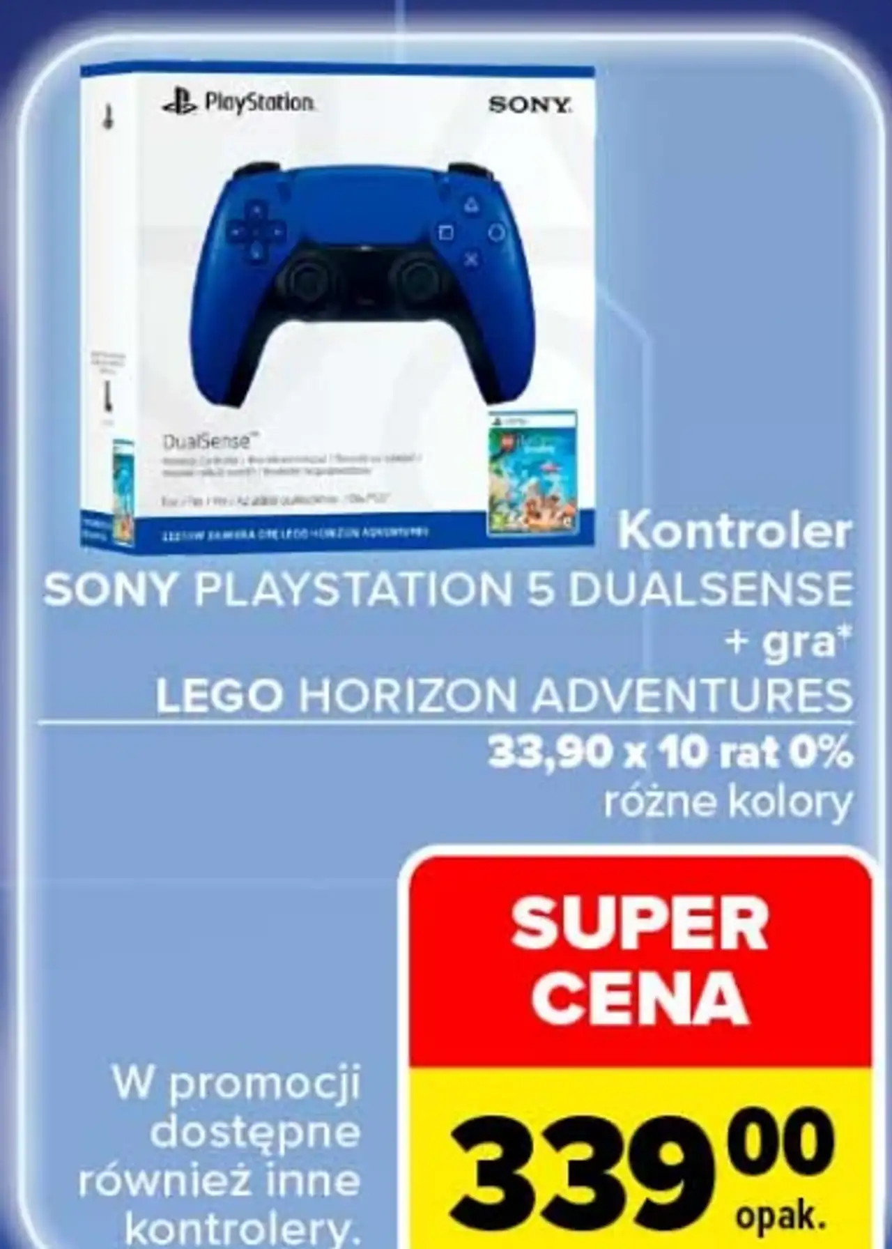 Kontroler Sony PlayStation 5 Dualsense + gra Lego Horizon Adventures