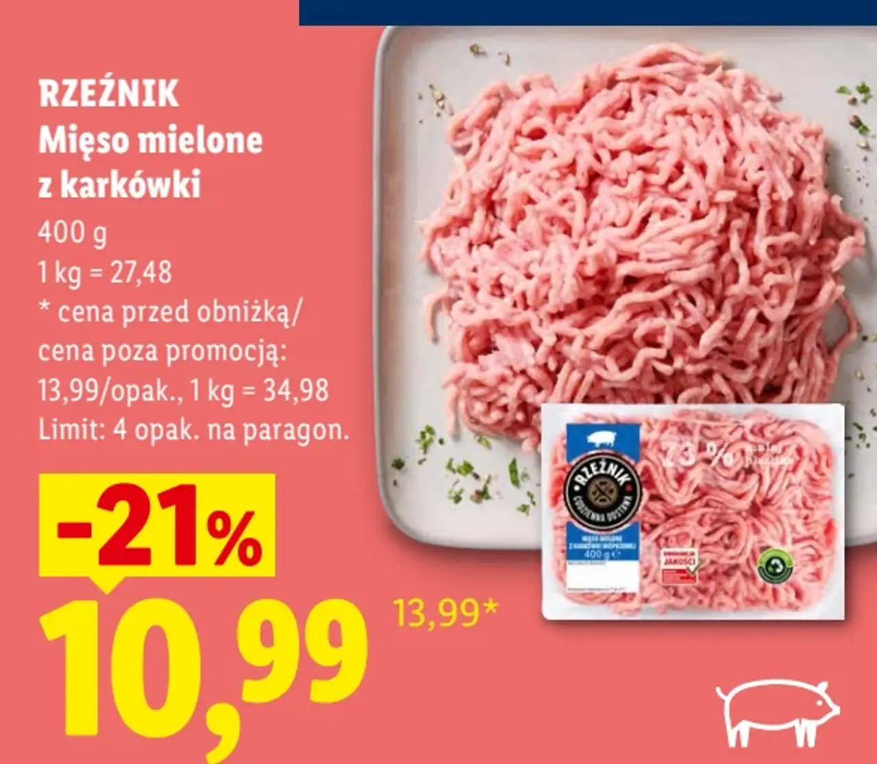 RZEŹNIK Mięso mielone z karkówki