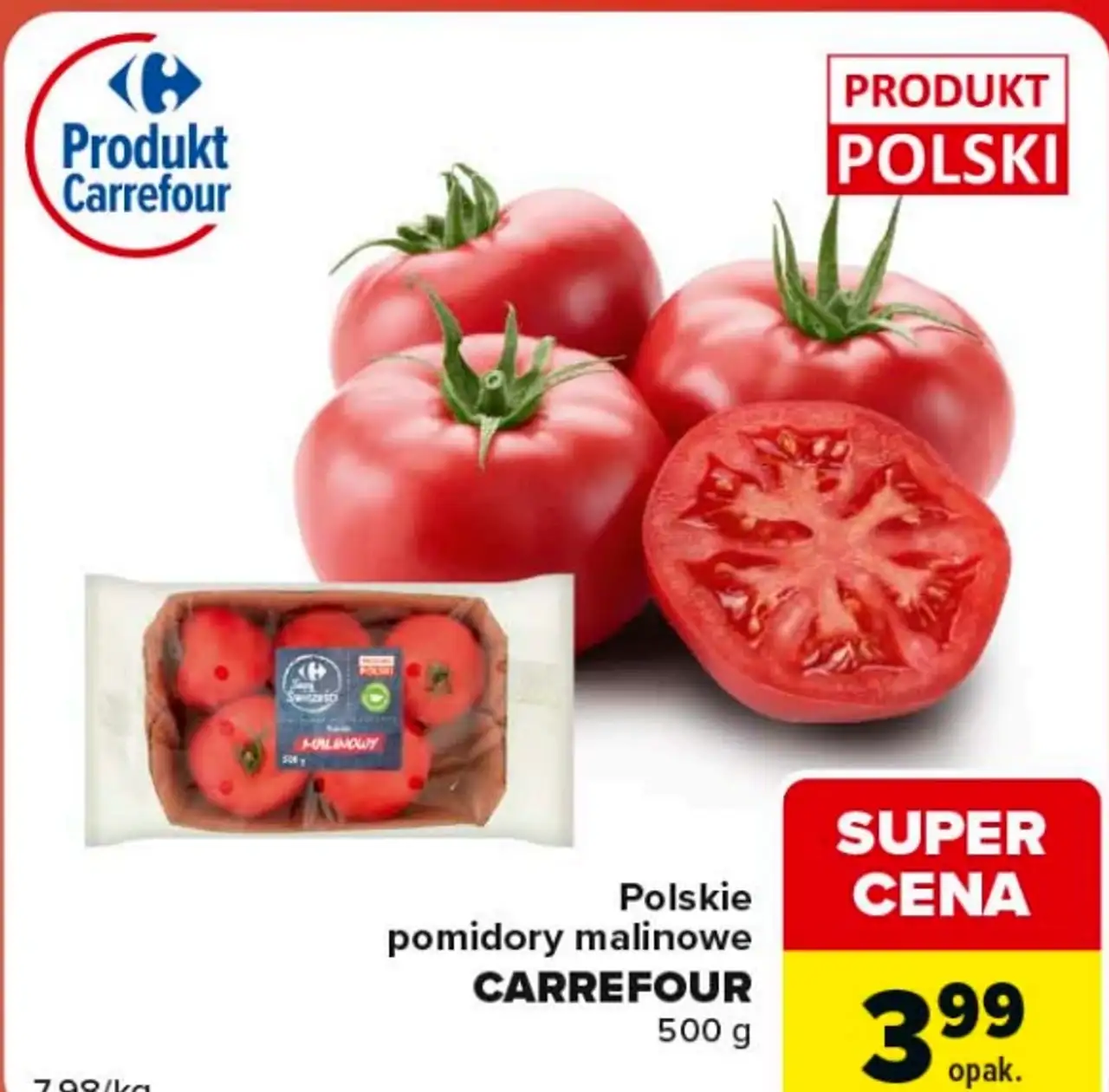 Polskie pomidory malinowe CARREFOUR