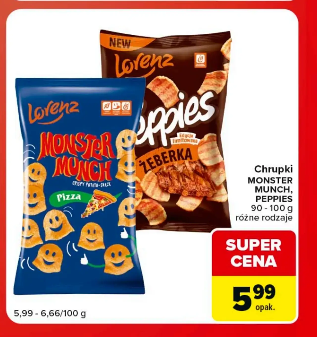 Chrupki Lorenz Monster Munch, Peppies