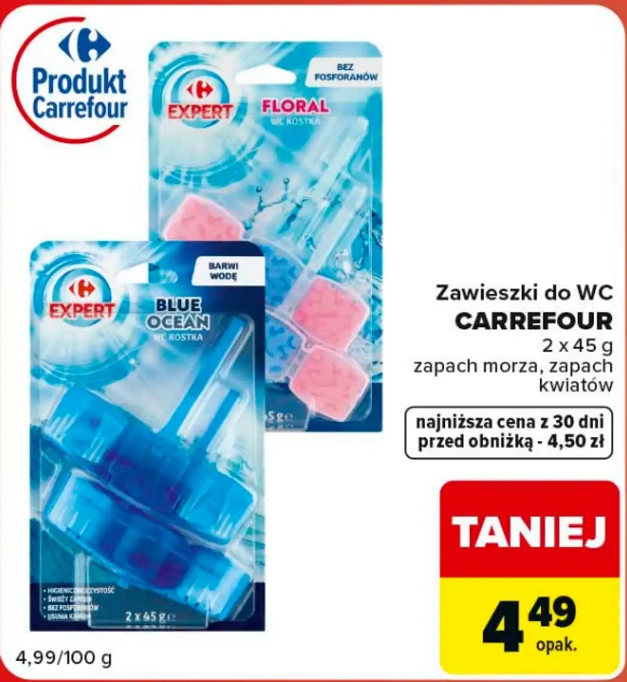 Zawieszki do WC CARREFOUR