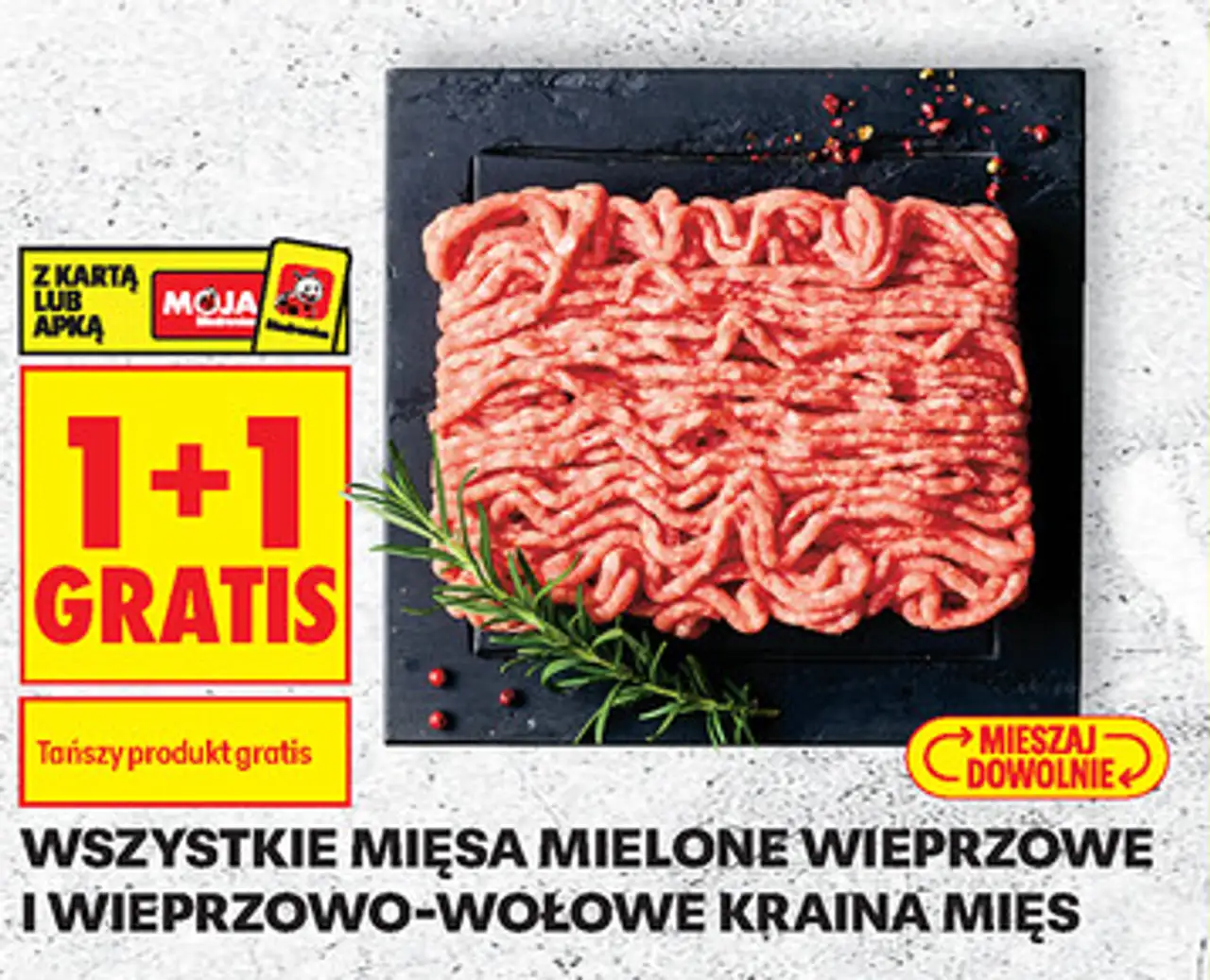 Wszystkie mięsa mielone wieprzowe i wieprzowo-wołowe Kraina Mięs