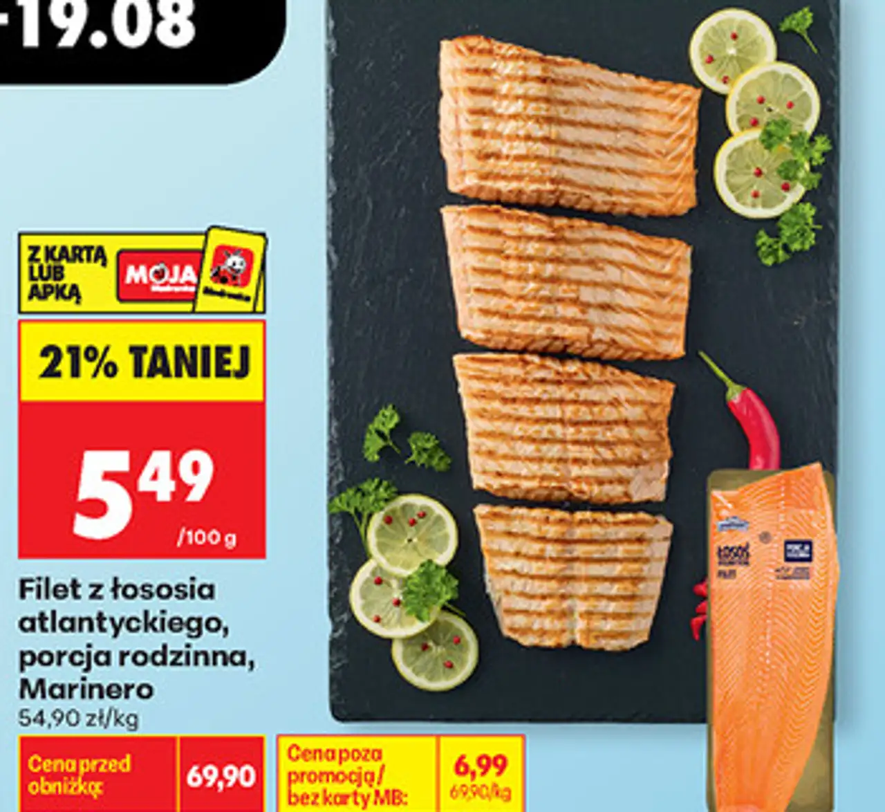 Filet z łososia atlantyckiego, porcja rodzinna, Marinero