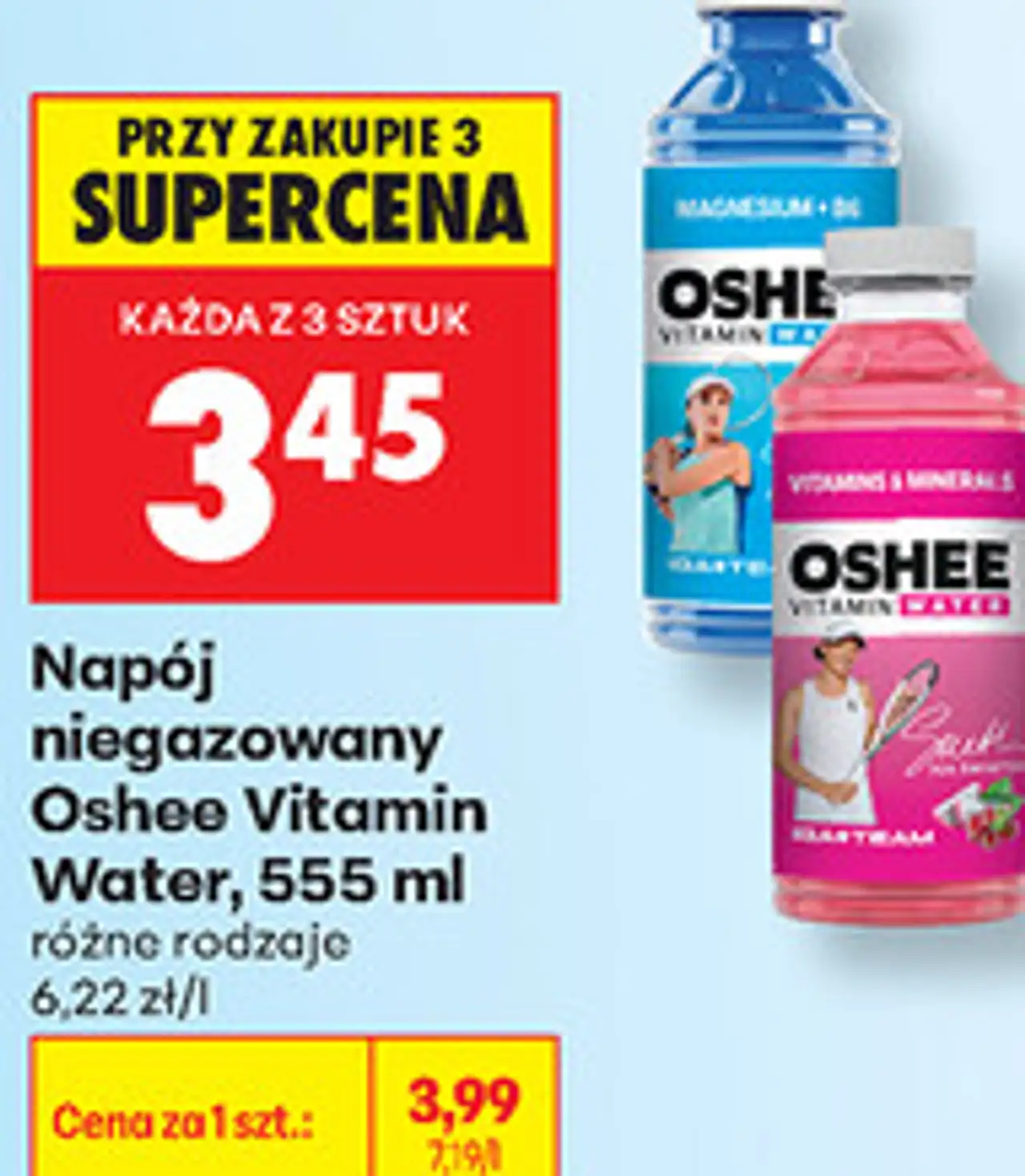 Napój niegazowany Oshee Vitamin Water, 555 ml