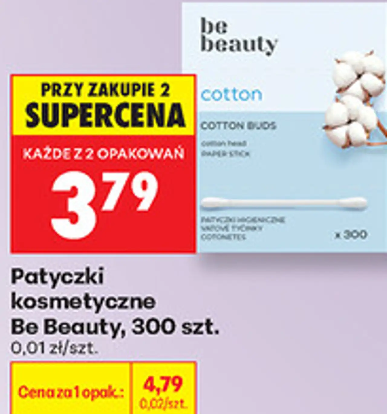 Patyczki kosmetyczne Be Beauty