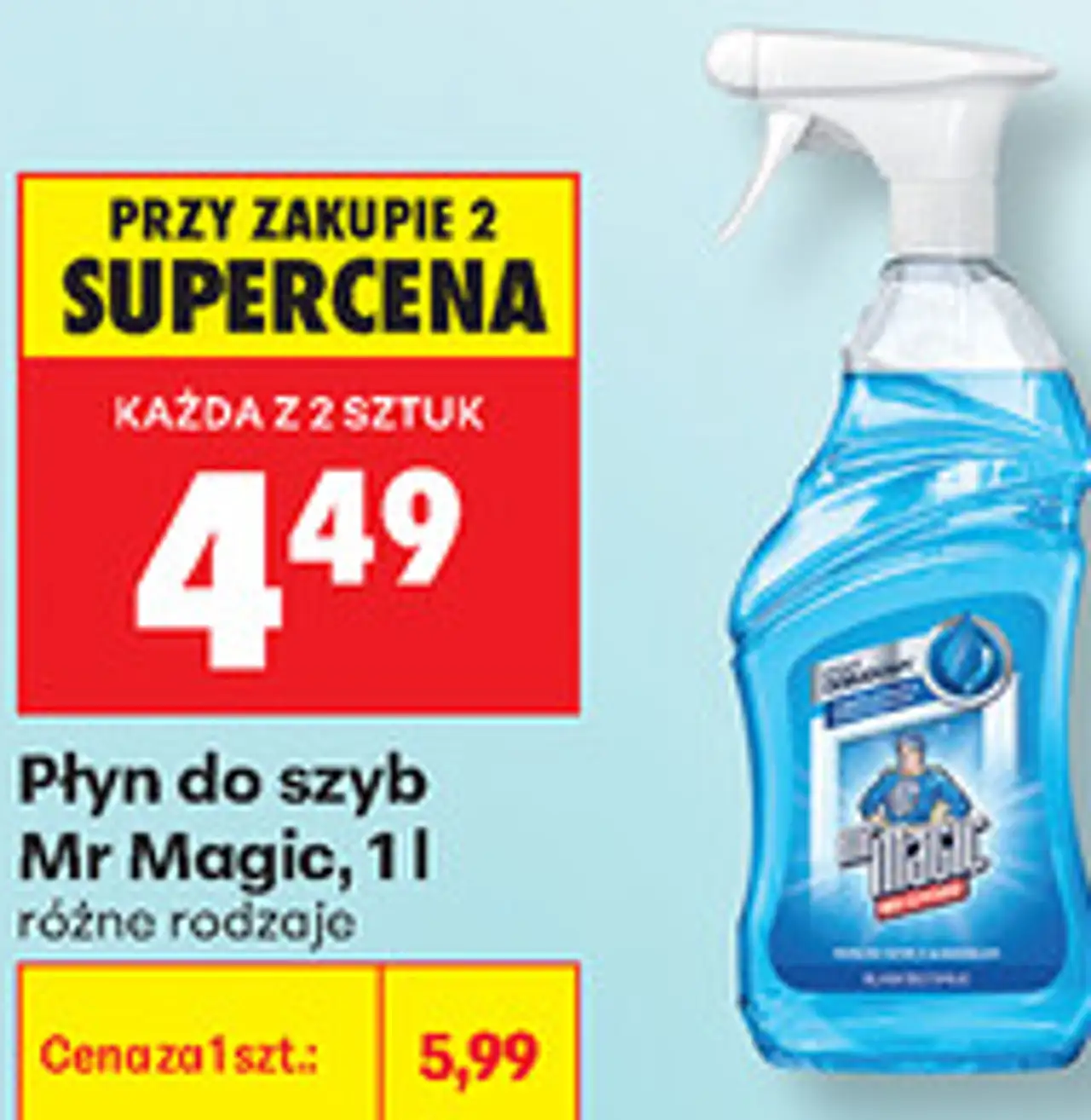 Płyn do szyb Mr Magic, 1 l