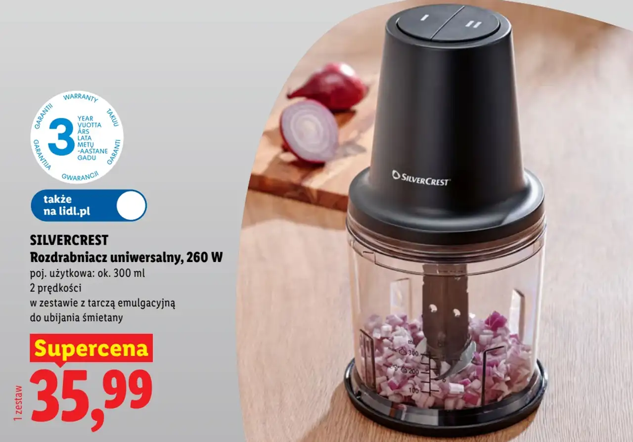 SILVERCREST Rozdrabniacz uniwersalny, 260 W