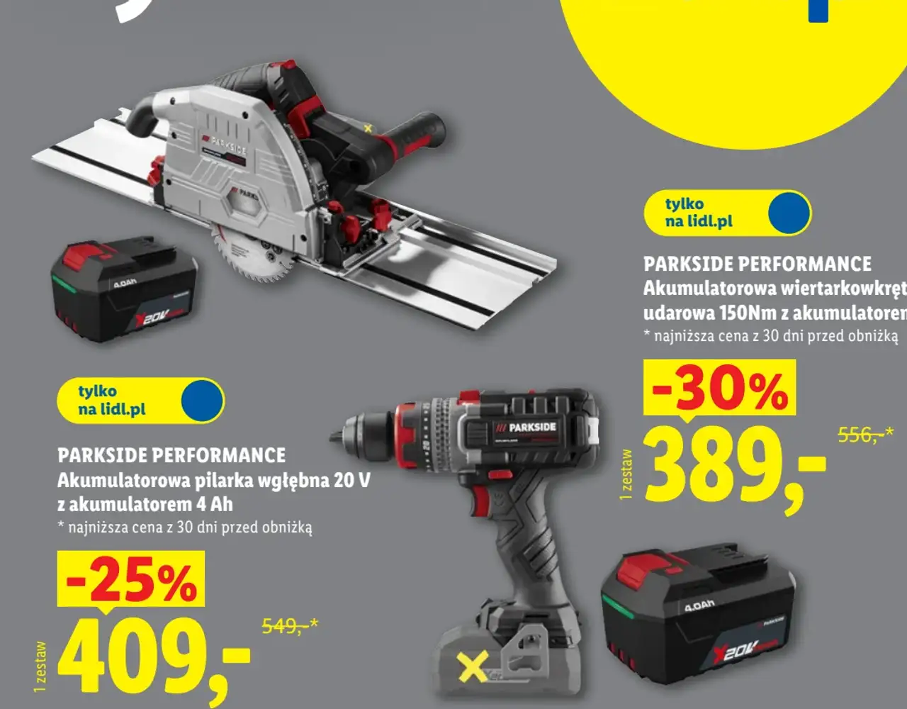 PARKSIDE PERFORMANCE Akumulatorowa wiertarkowkrętarka udarowa 150Nm z akumulatorem 4 Ah