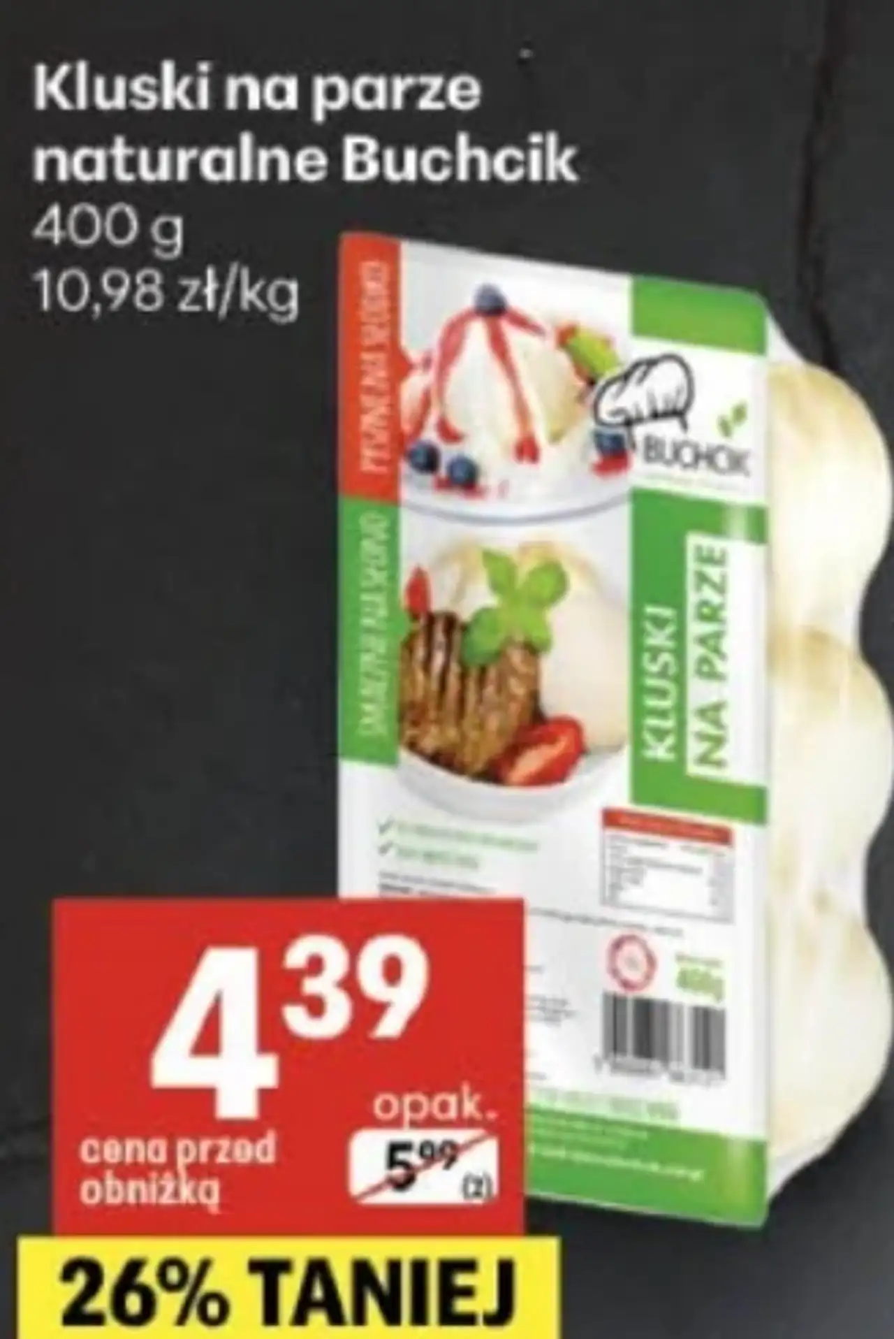 Kluski na parze naturalne Buchcik