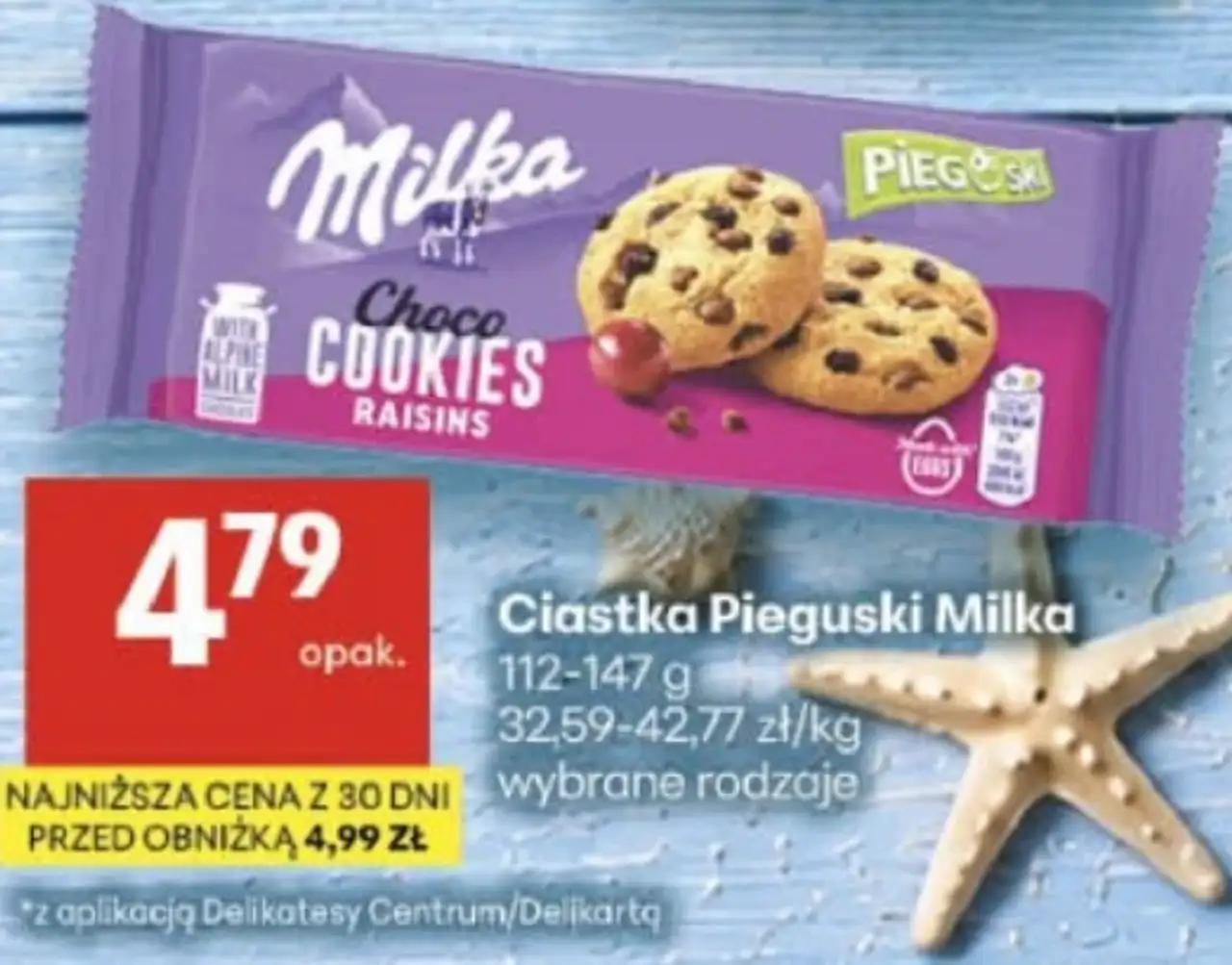 Ciastka Pieguski Milka