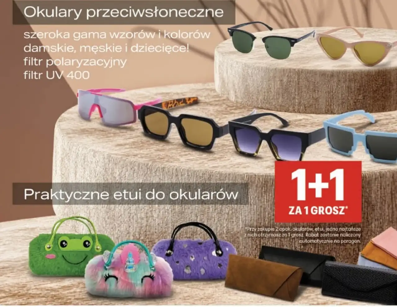 Okulary przeciwsłoneczne lub Praktyczne etui do okularów