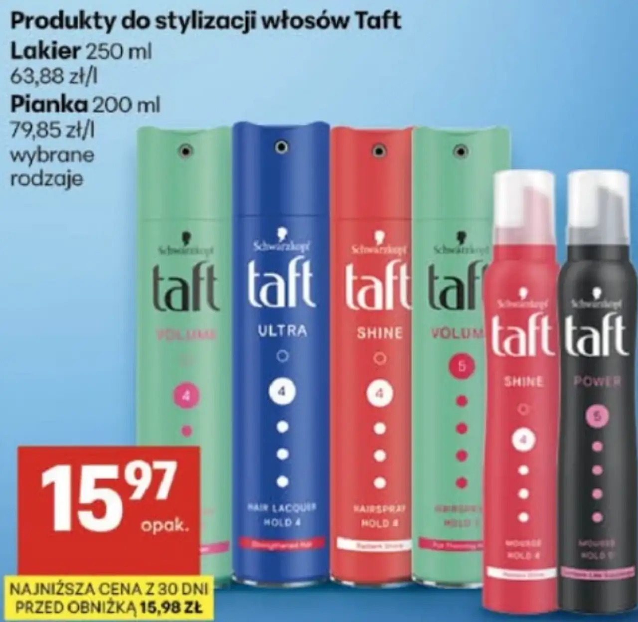 Produkty do stylizacji włosów Taft